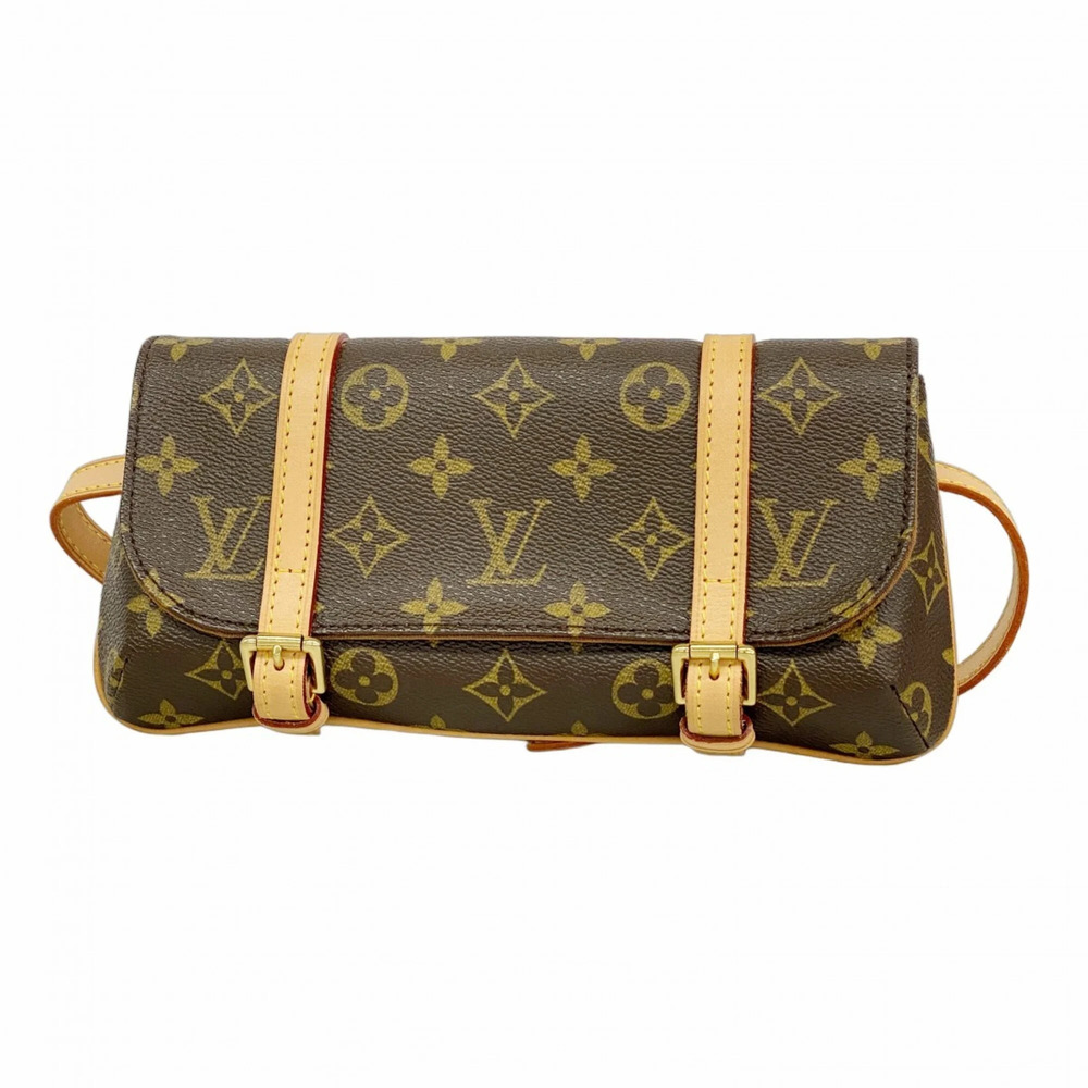 LOUIS VUITTON Authentic Brown Monogram Pochette Fanny Pack - Picture 1 of 10
